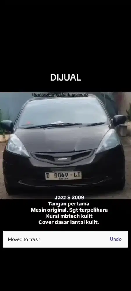 Honda Jazz 2009 Bensin
