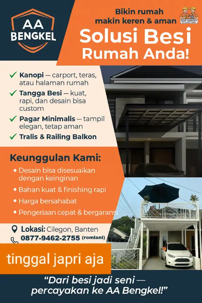 AA bengkel spesialis pagar kanopi balkon tralis