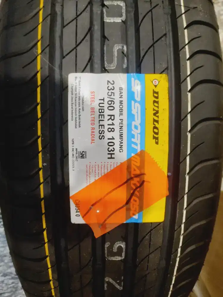 Dunlop sportmax r18 235/60 baru nik 2026