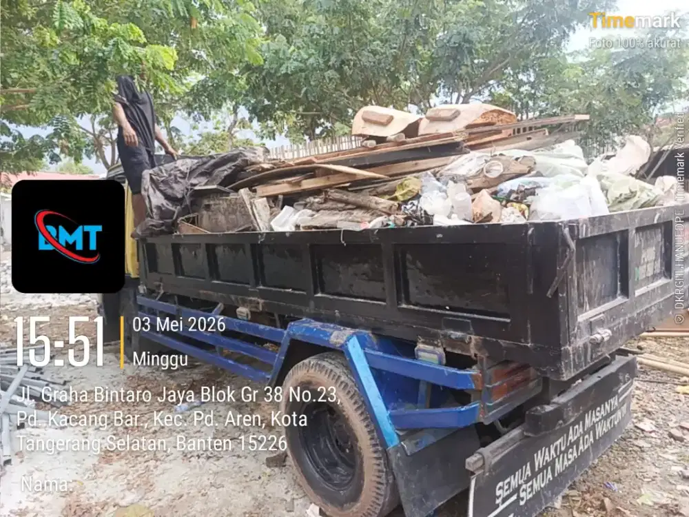 Jasa buang puing dan tanah