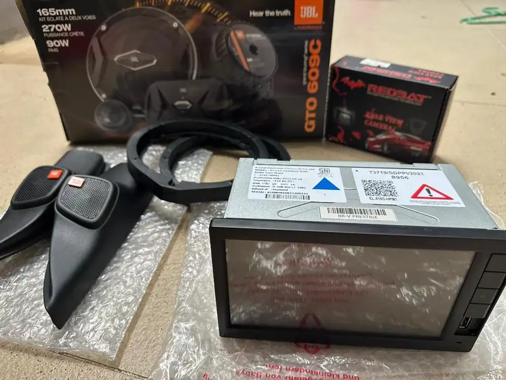 Paket Upgrade Mobil BRIO BRV MOBILIO JAZZ headunit, speaker, camera