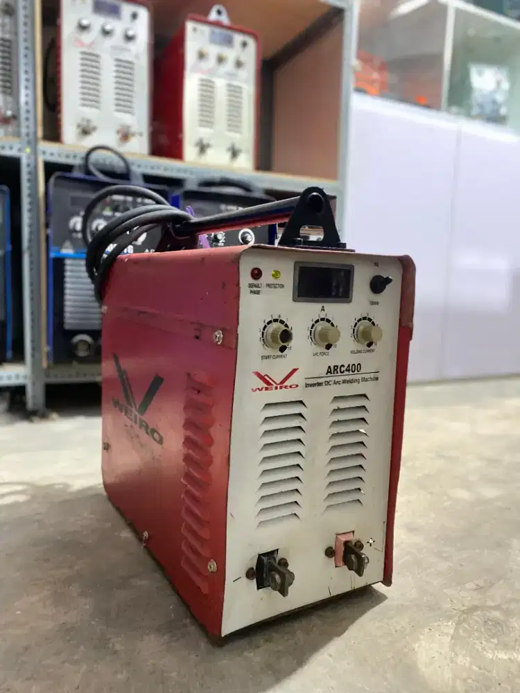 MESIN LAS BEKAS MMA 400A WEIRO IGBT DC INVERTER LISTRIK 3 PHASE