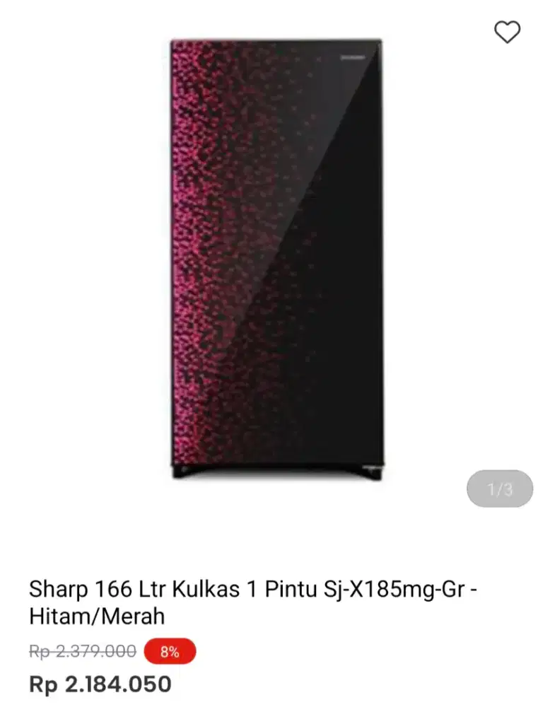 Kulkas sharp 1pintu promo
