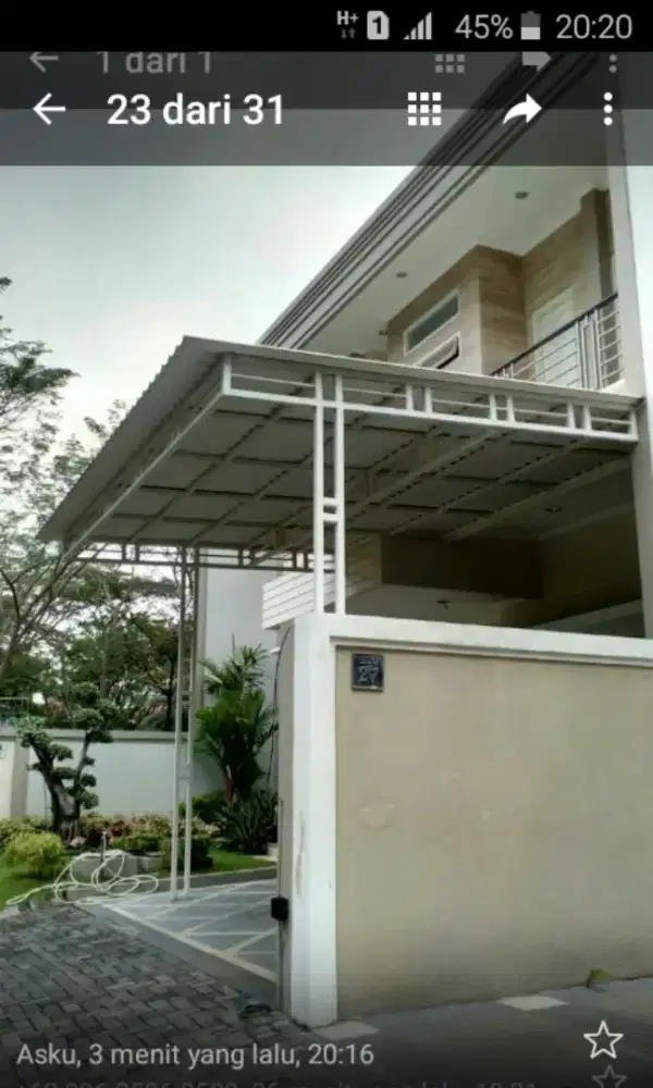canopy pagar besi dan setenlis