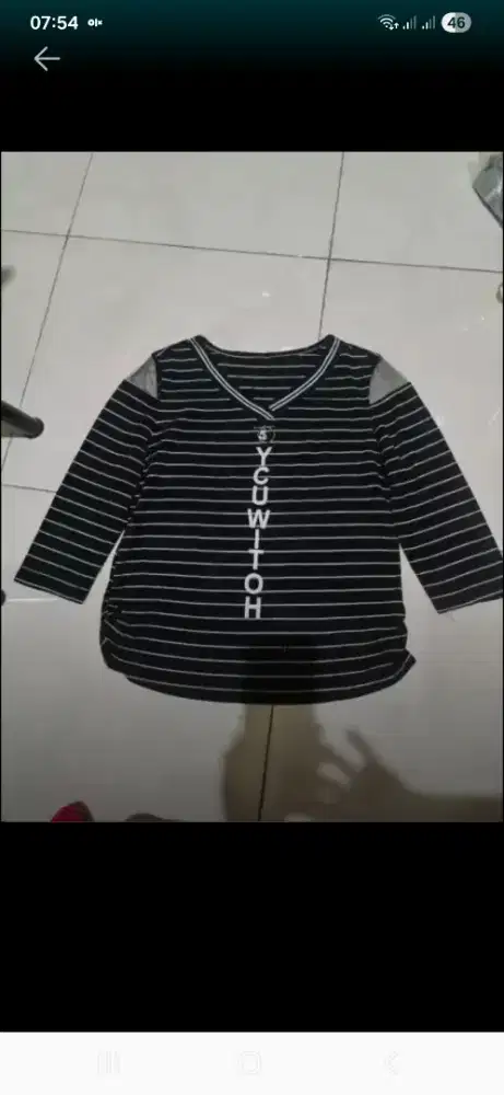 Baju lengan panjang ukuran lingkar dada +/-96cm