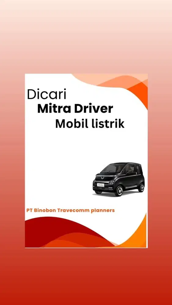 Dicari mitra driver mobil