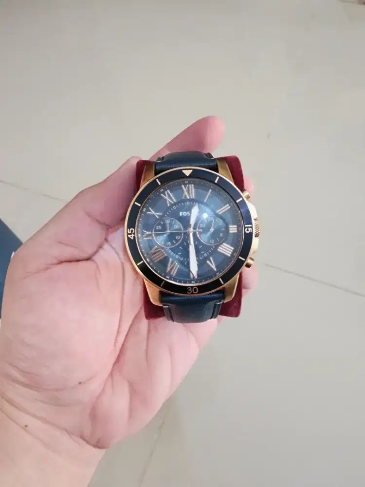 Jam Tangan Pria FS5237 Biru Gold F0SSIL