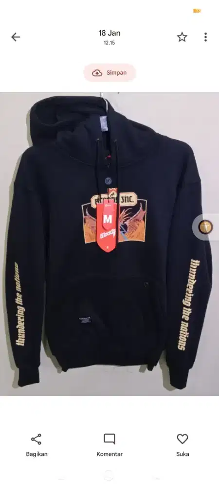 Hoodie blood black