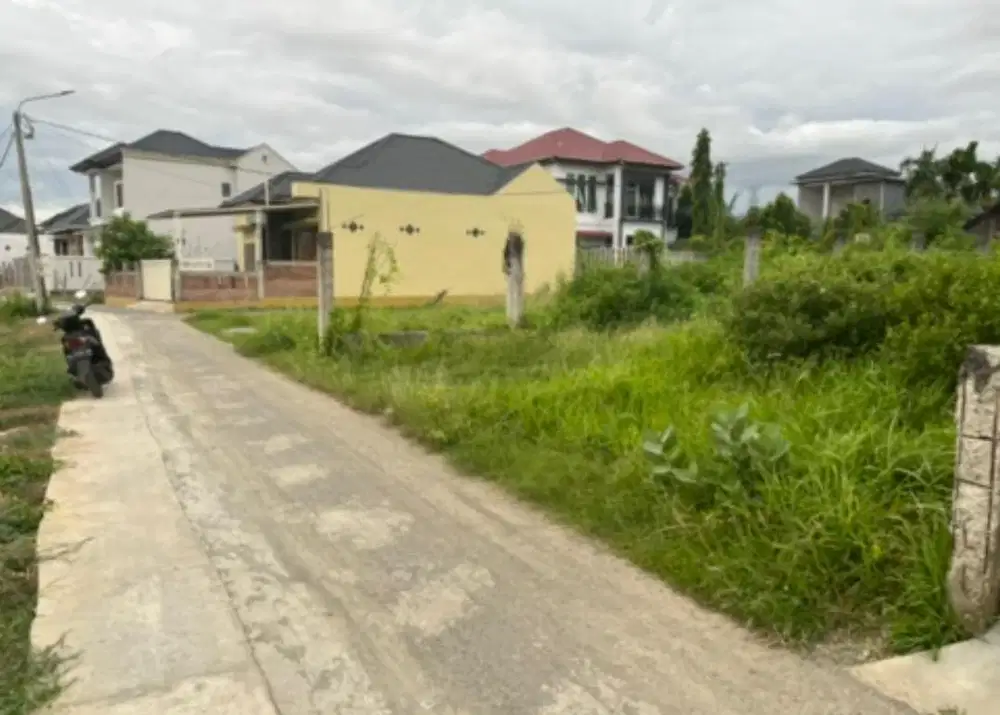 Tanah luas 283.M.padat lengkap pembatasan pagar gp lhong raya