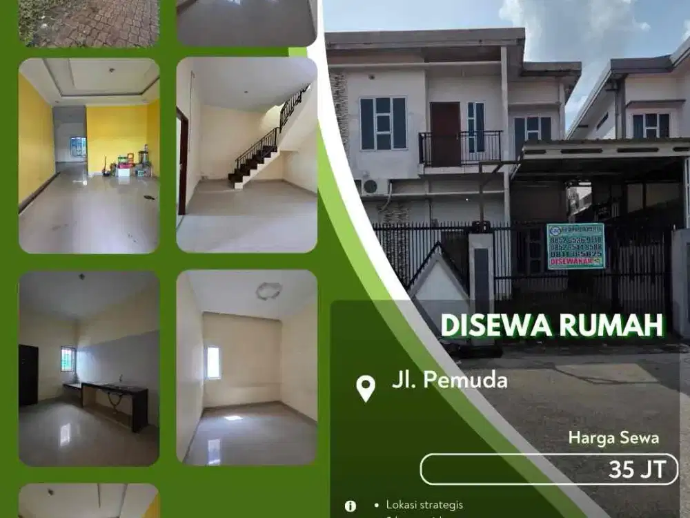disewakan rumah daerah pemuda pekanbaru kota!