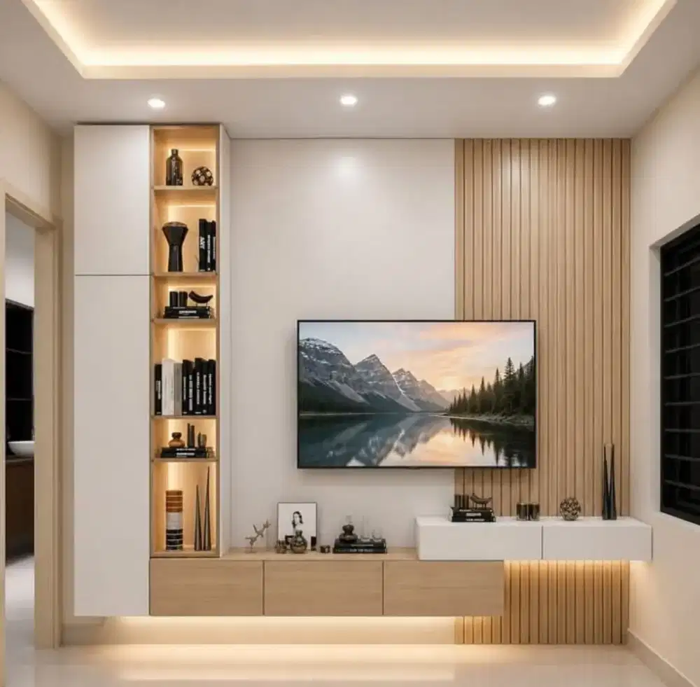 Backdrop TV Panel WPC