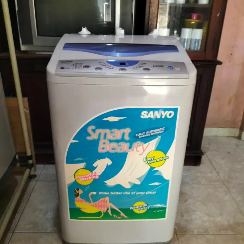 Mesin cuci 1 tabung Sanyo 8kg sudah di manual,normal, Bekasi Utara