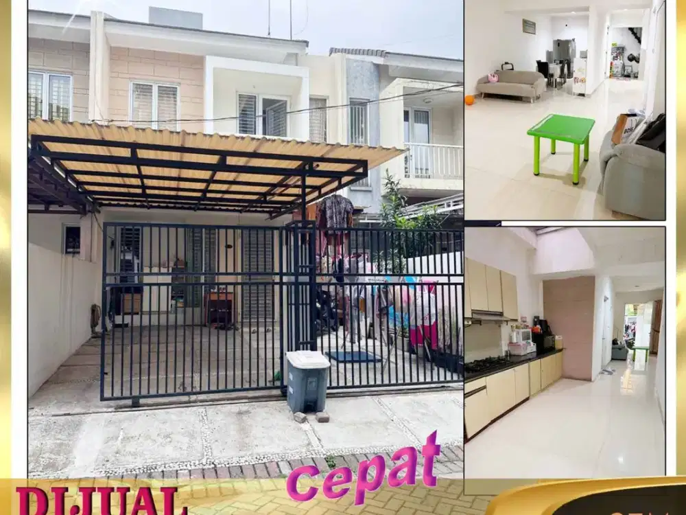 DIJUAL MURAH RUMAH 2 LANTAI 6 X 17 DI PERUMAHAN DUTA GARDEN JURUMUDI TANGERANG