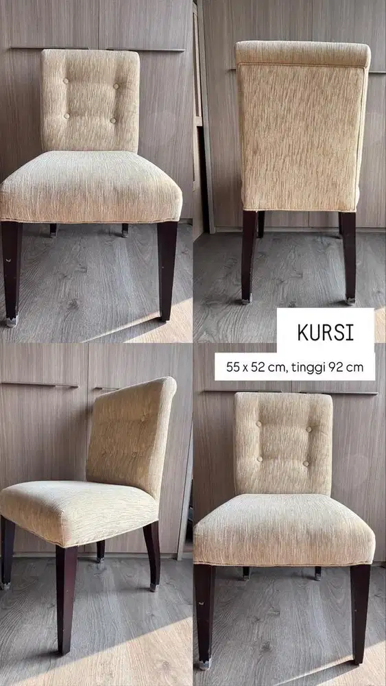 KURSI DINING KAKI KAYU