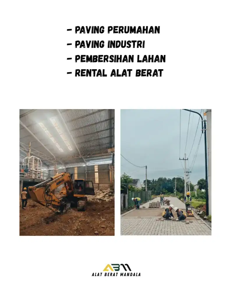 Paving dan rental alat berat surabaya sidoarjo