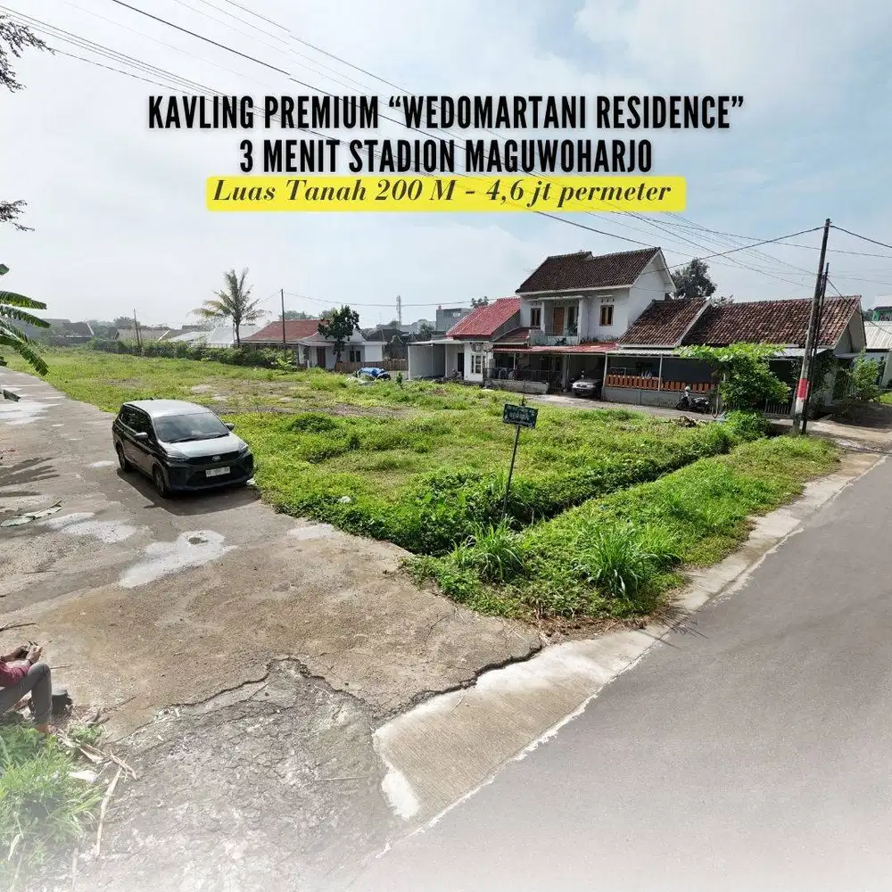 Tanah Premium Wedomartani Sleman 200an m² | SHM, Jalan Lebar 8m