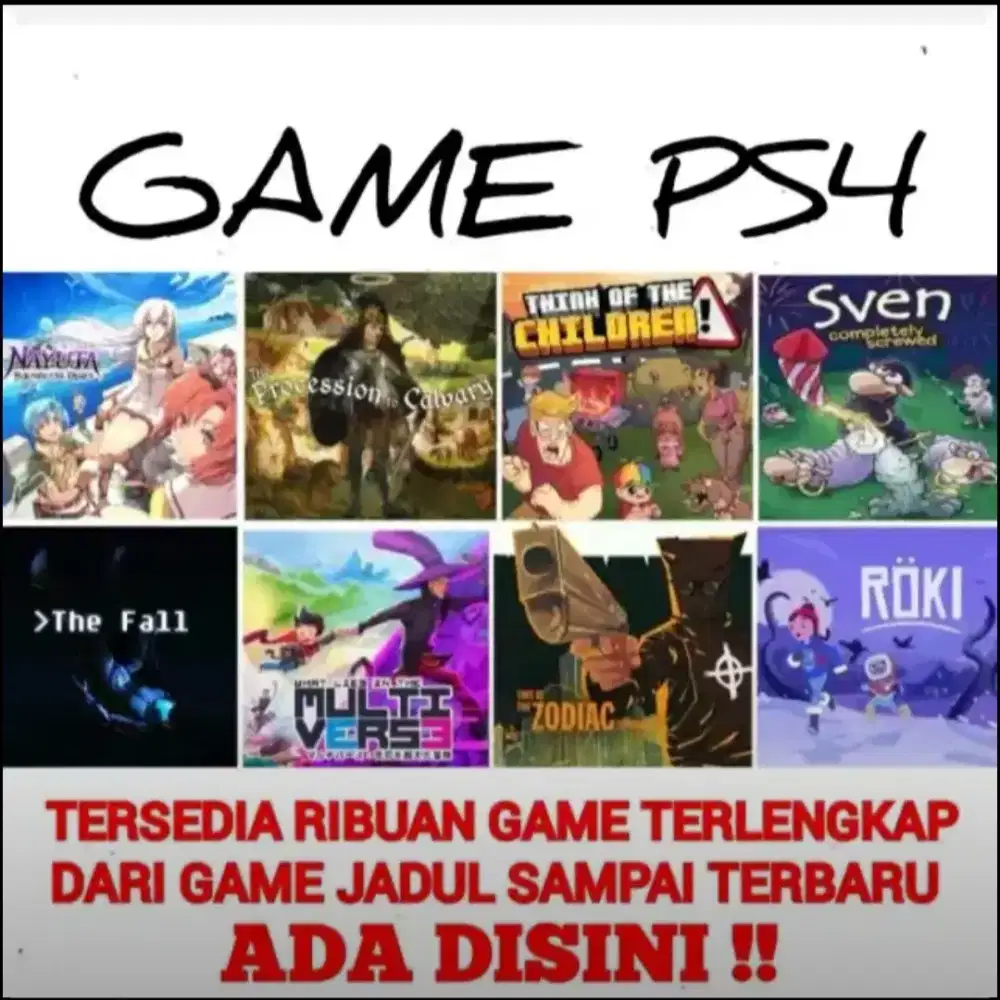 GAME PS4 (Baca Deskripsi) Mrh Meriah Harganya