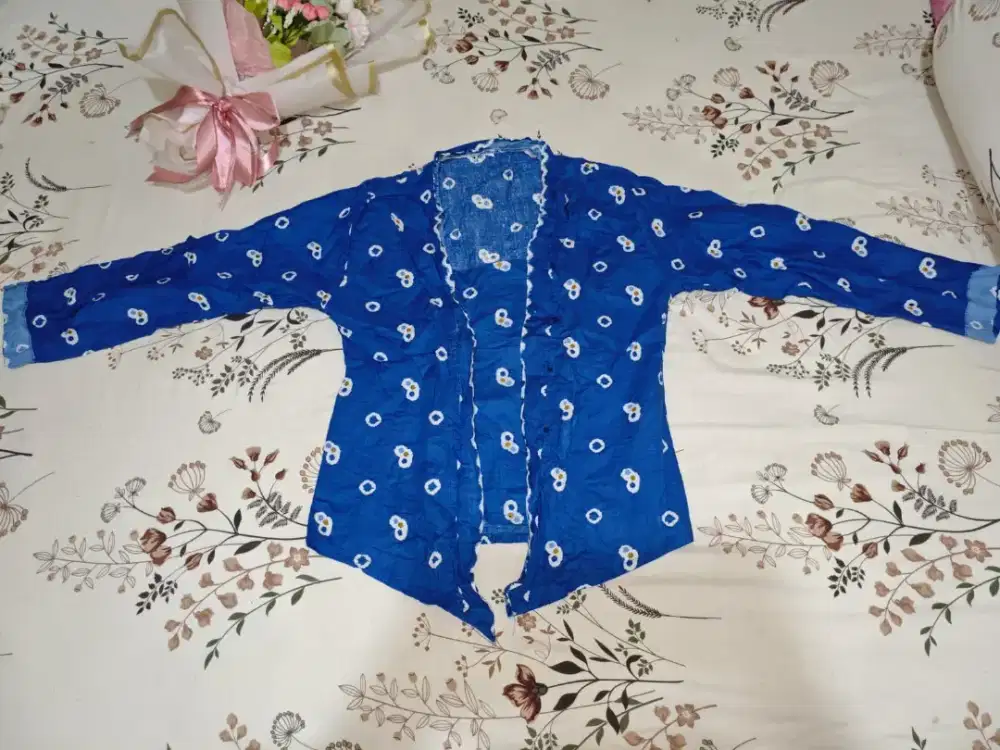 Blue Jumputan - Kebaya Kutubaru