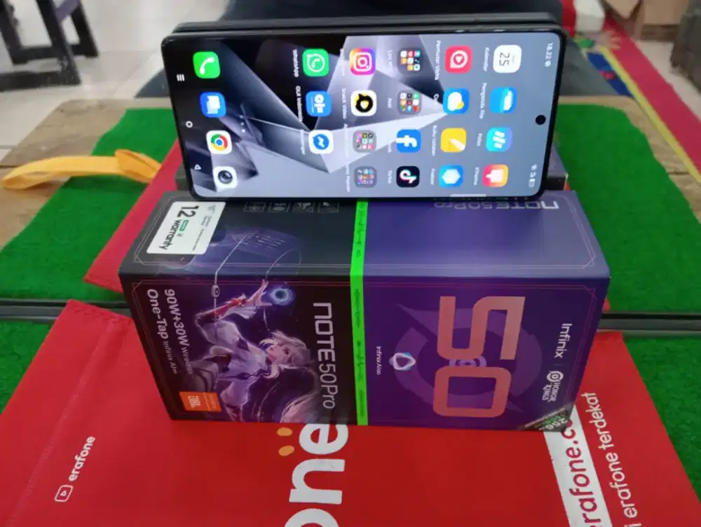 Infinix Note 50pro Ram 8/256 Gb mulus tanpa minus lengkap original