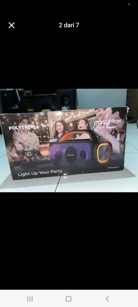 Polytron partymax masih baru suara boom bass