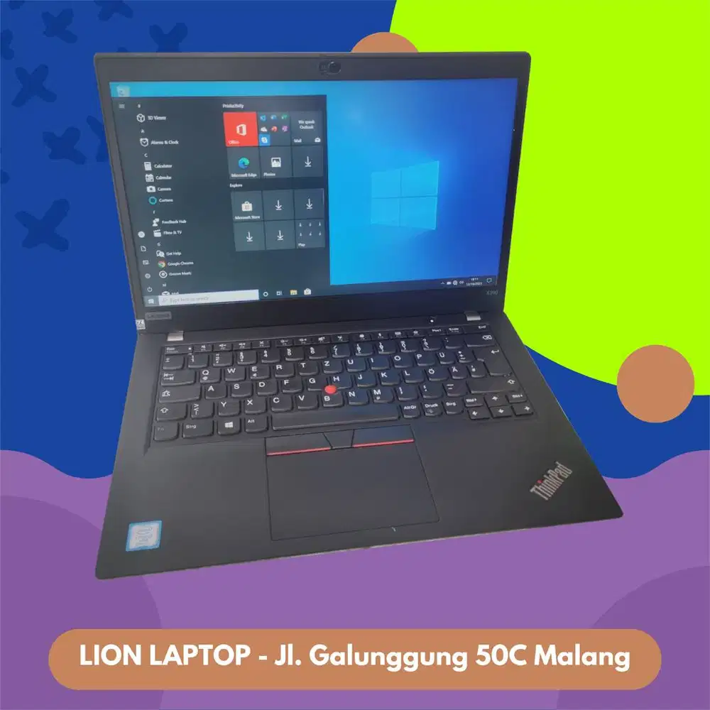 RAM 16GB SSD 256GB Core i5 Gen 8 Slim Lenovo Thinkpad X390 [04|05]