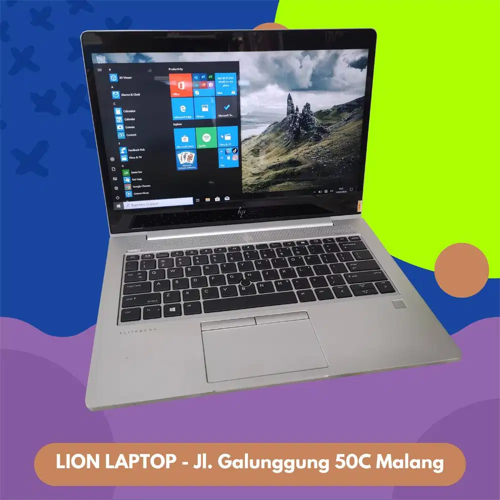 Core i7 gen 8 RAM 8GB Touchscreen Slim HP Elitebook 830 G6 [04|05]