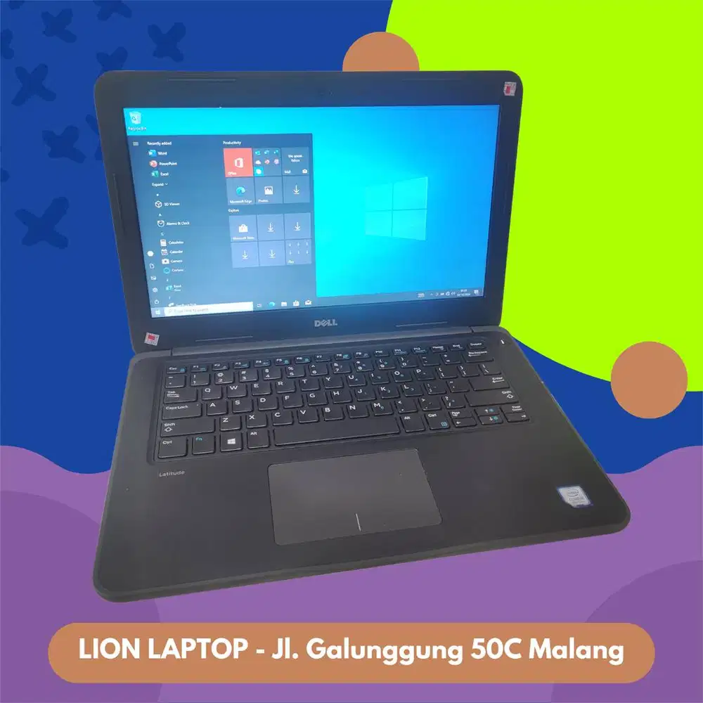 Core i5 Gen 7 Murah Mulus RAM 8GB SSD 256GB Dell Latitude 3380 [04|05]