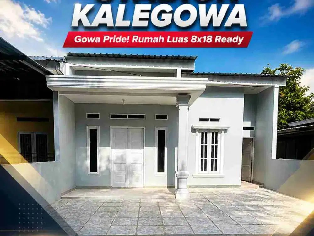 Jual Rumah Baru 8x18 Dekat Stadion Kalegowa