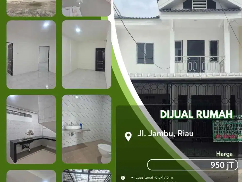 Dijual Rumah Baru Renov Jalan Jambu Pekanbaru Kota Siap Huni!