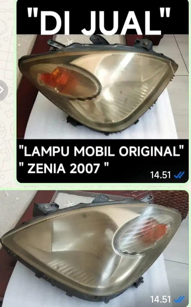 Lampu/ Head lamp xenia tahun 2007 1 pasang