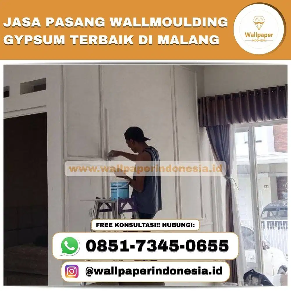 JASA PASANG WALLMOULDING GYPSUM TERBAIK DI MALANG