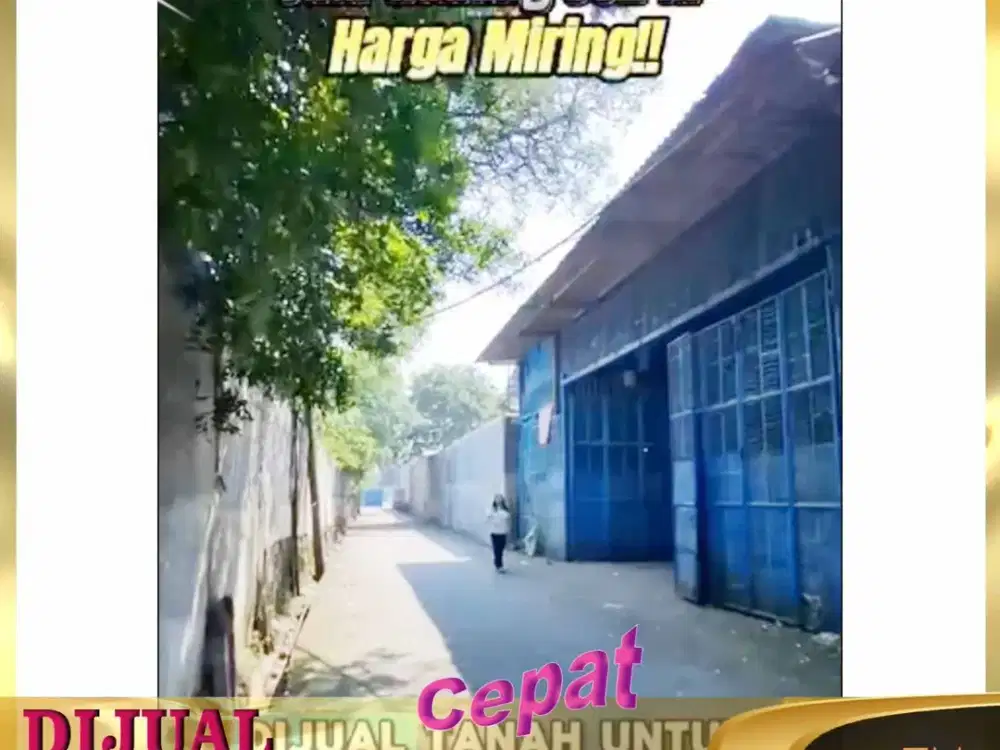 Dijual Gudang murah harga miring luas 580 meter di kedaung kali angke jakarta barat