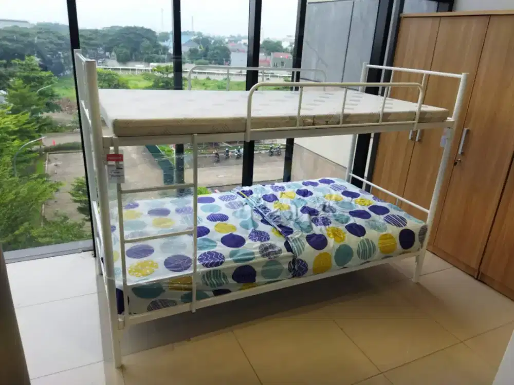 Ranjang Tingkat Besi 90x200cm