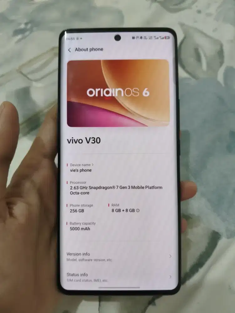 VIVO V30 5G 8+8/256GB (SUPPORT NFC)