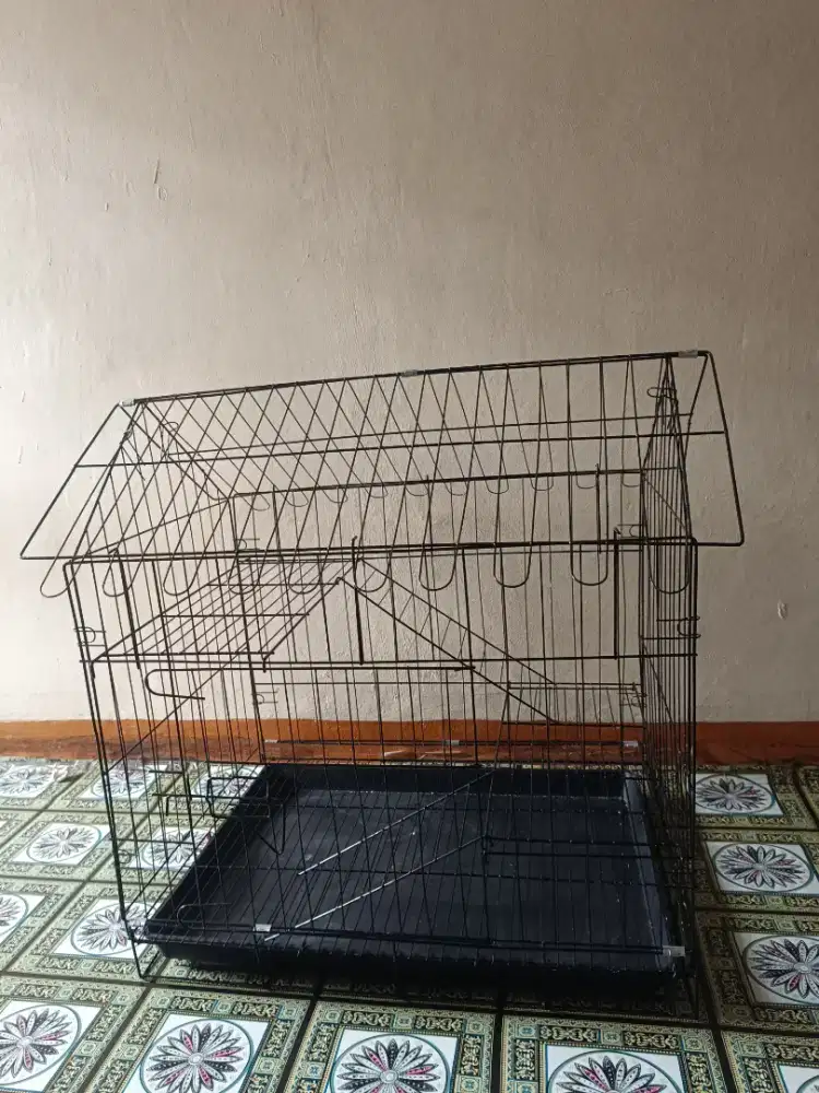 Kandang besi baru kucing anjing 2 tingkat barter tuker tambah hewan