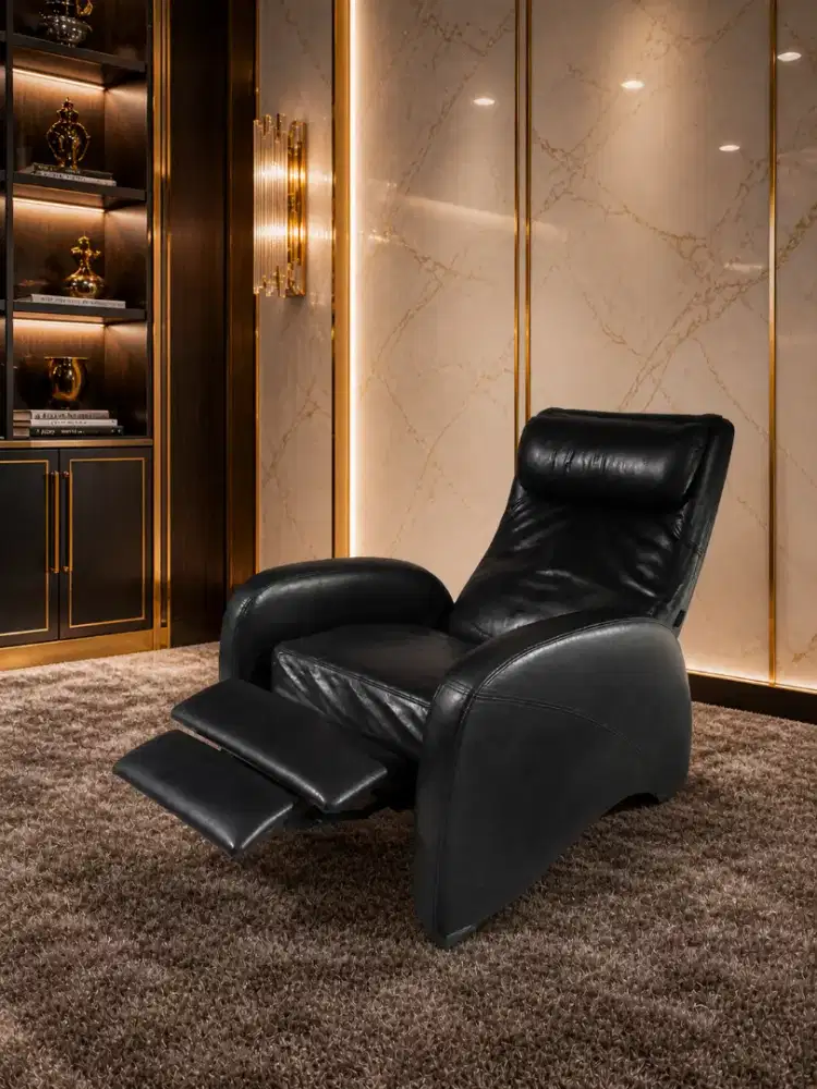 Sofa Single Retractable Rebahan Santai Kulit Sapi Asli CELLINI mewah