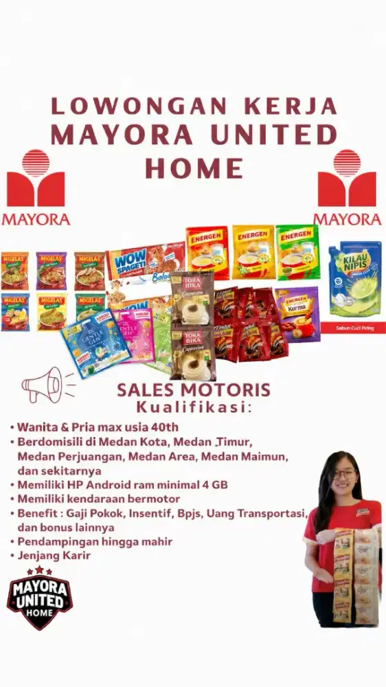 LOWONGAN KERJA MAYORA