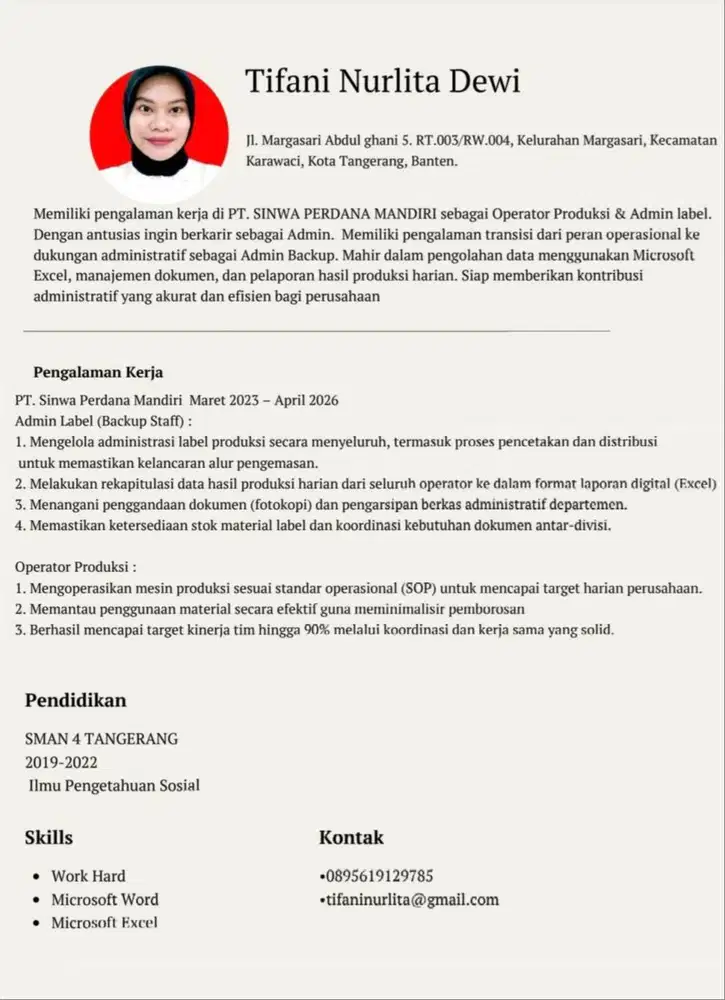 Mencari Pekerjaan Admin