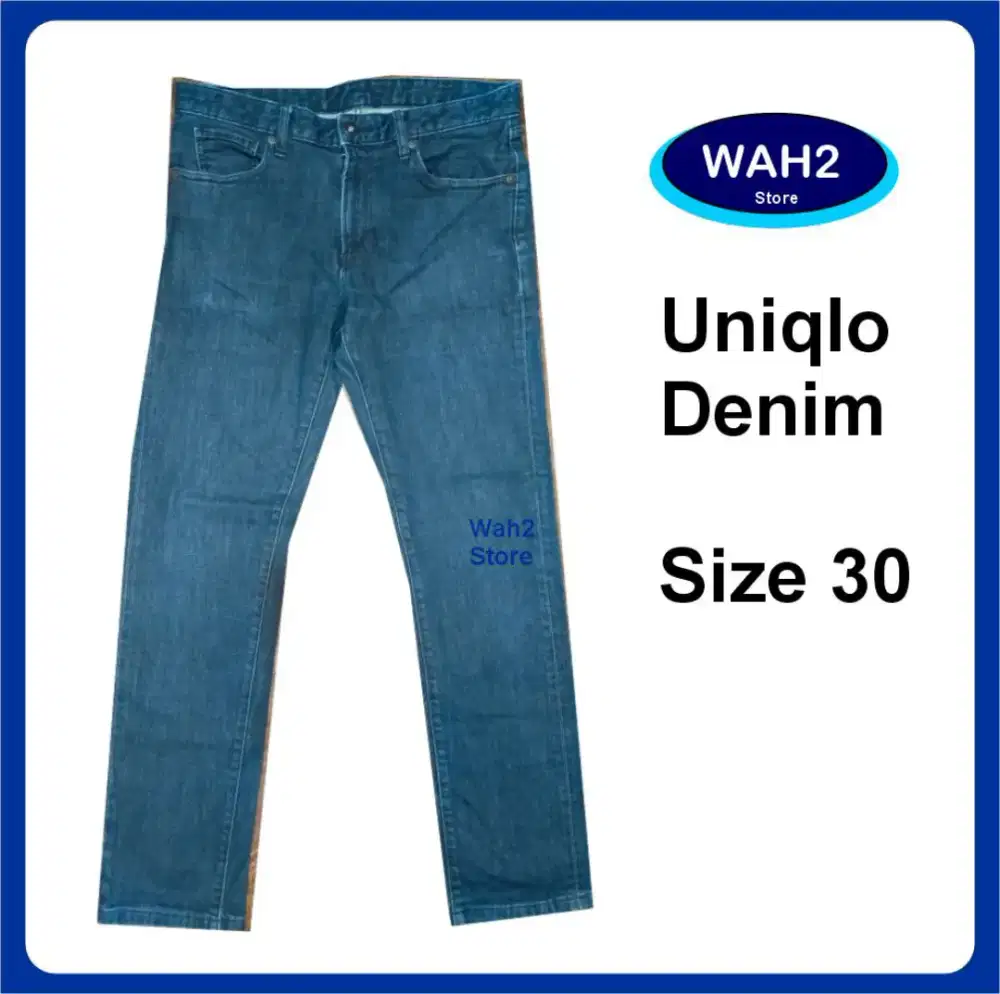 Jeans denim celana Uniqlo police