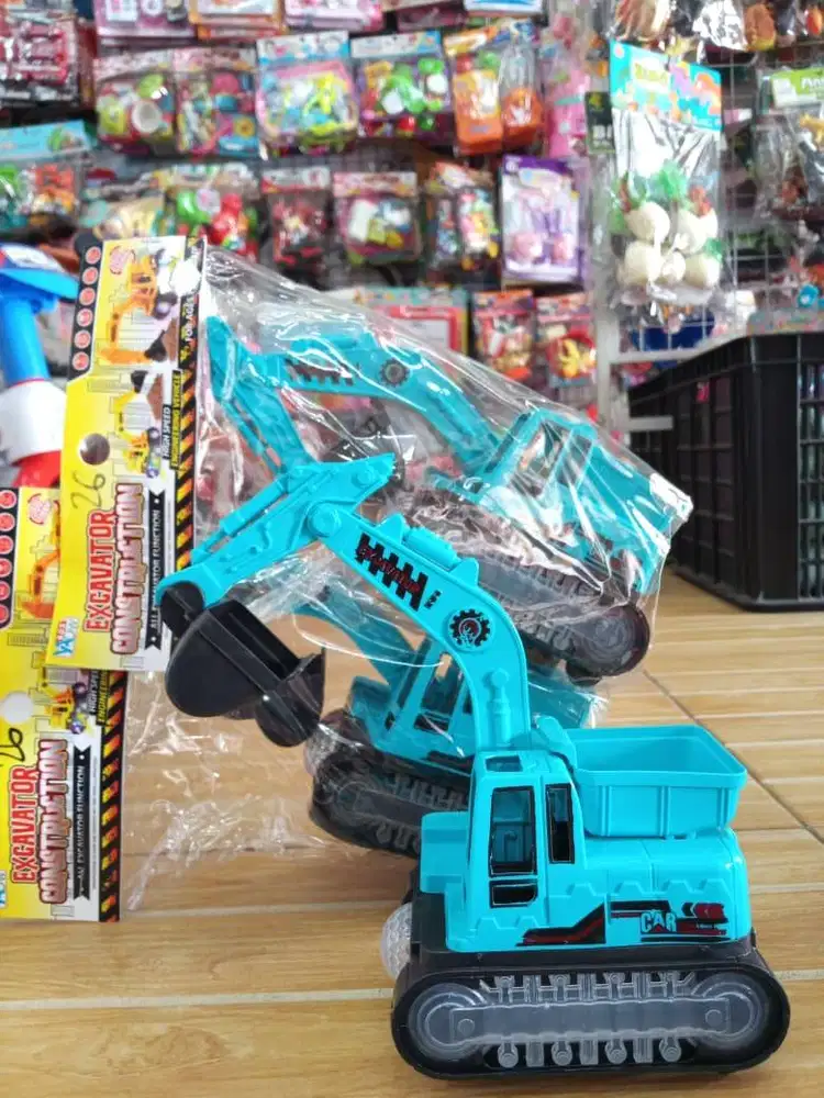 mainan anak  excavator baterai