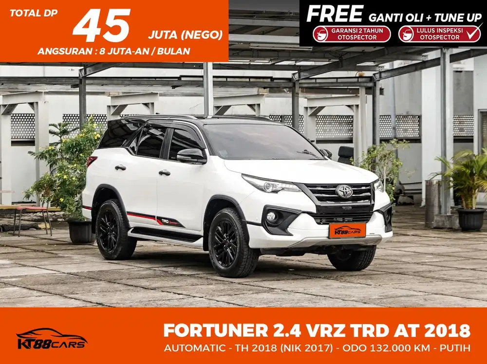 Toyota Fortuner VRZ TRD Diesel AT 2017 / 2018 Putih