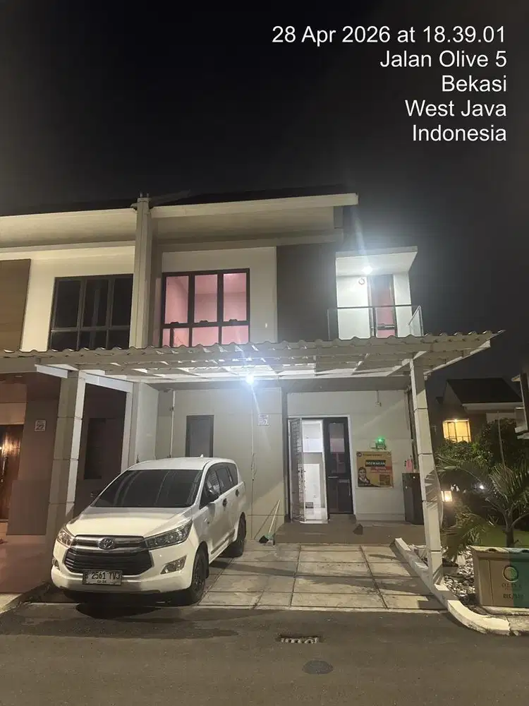 Disewkan rumah di Cluster Olive Summarecon Bekasi