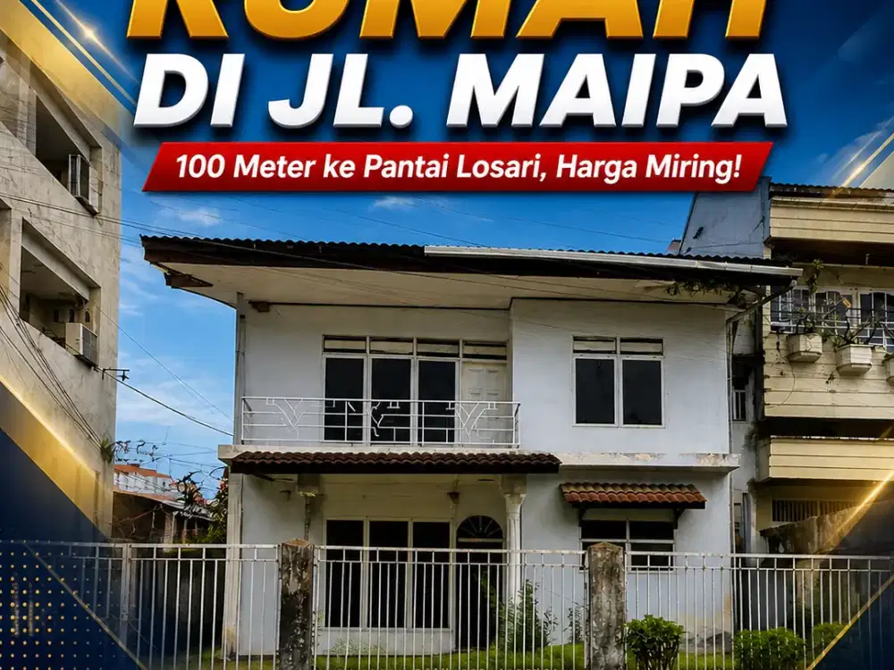 Jual Rumah 100mtr Pantai Losari, Harga Dibawah Pasar