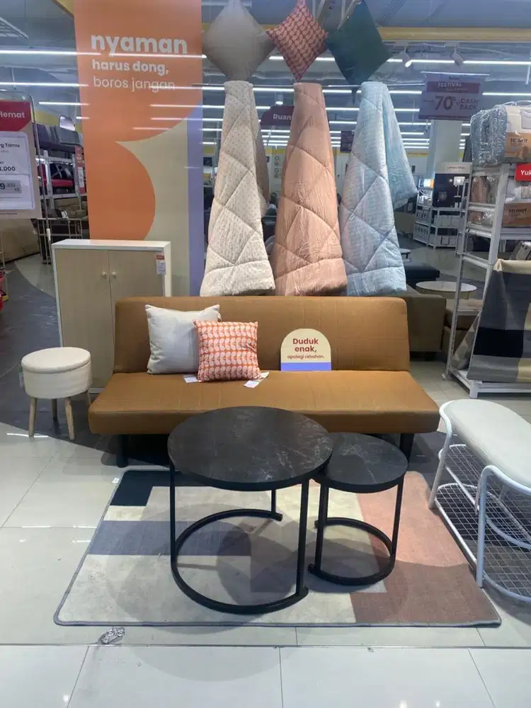 Set Sofa Bed dan Meja