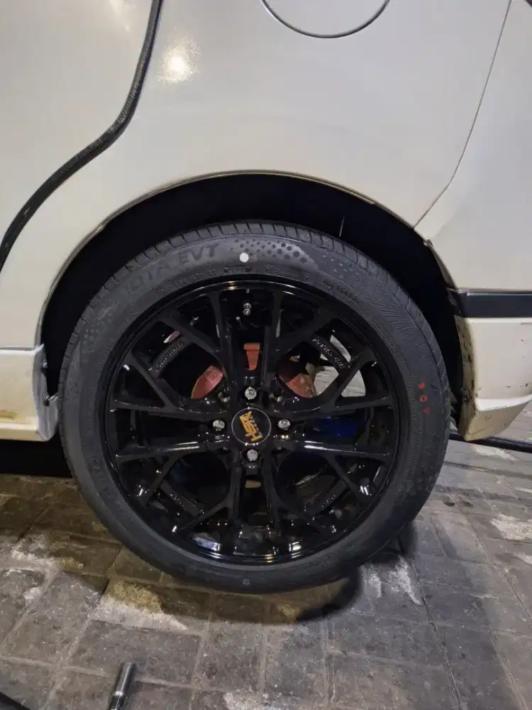 VELG HSR FE01 BLACK R16 + BAN ACCELERA IOTA EVT 195/50/R16