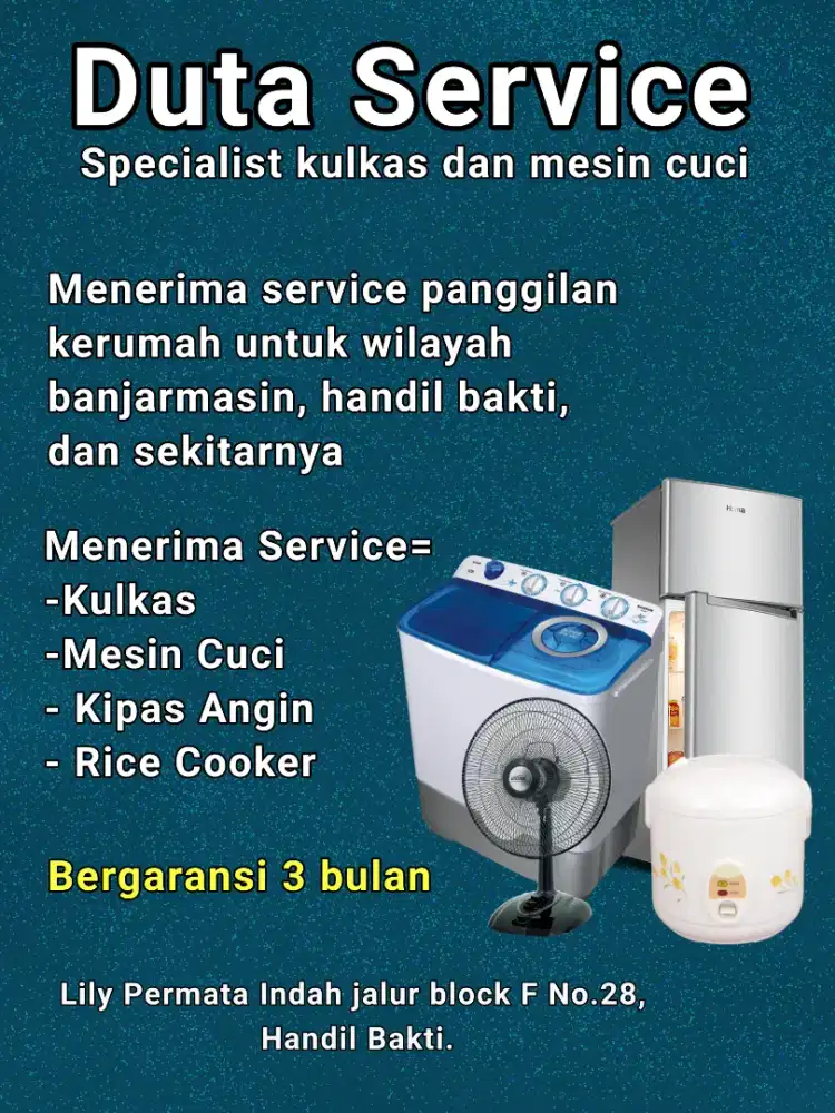Service Kulkas dan Mesin cuci
