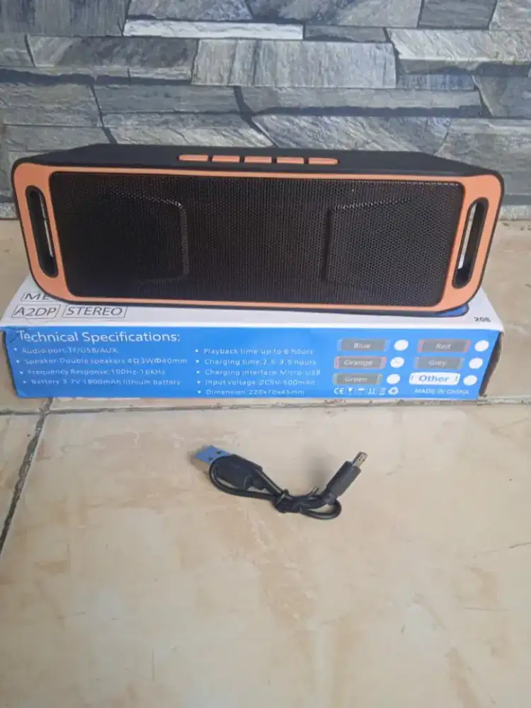 Speker belutooth baru dobel speker ada box poris cipondoh
