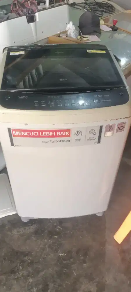 Jual mesin cuci inverter LG 13kg masih original+garansi satu bulan