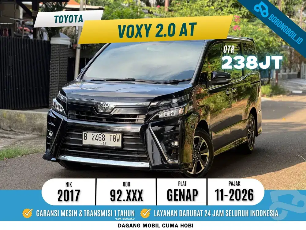 Toyota Voxy 2.0 AT 2017 Hitam