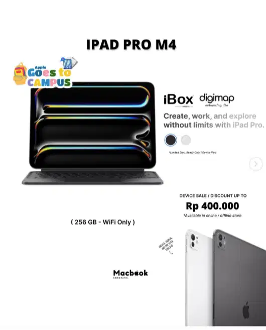 Fullset IPad Pro M4 256 GB